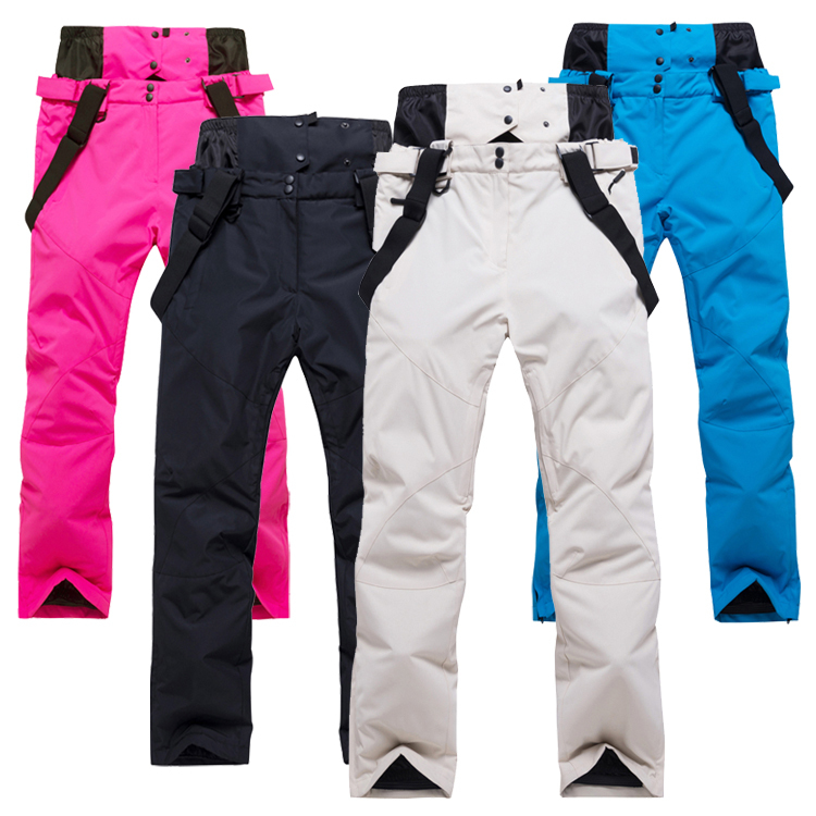 Winter Travel Couple Ski Pants for Men and Women, Outdoor Windproof, Waterproof, Warm, Wear-Resistant, Large Size Double-Board and Single-Board Ski Pants