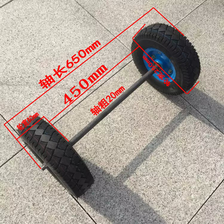 Two wheels axle castors Tiger caravan tyres 10 inch inflatable tyre solid wheel trolley wheels 12 inch 14 inch 16