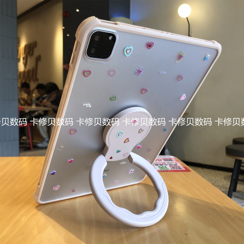DIY Cute Heart 360-Degree Rotating Stand Suitable for iPad 10Th Generation 10.9 Protective Case Air456 Apple 10.2inch Tablet 9.7 7Th8Th9Th Generation Anti-Bending Pro11 Acrylic A16 Frosted Back Cover DIY Cute Heart 360-Degree Rotating Stand Suitable for iPad 10Th Generation 10.9 Protective Case Air456 Apple 10.2inch Tablet 9.7 7Th8Th9Th Generation Anti-Bending Pro11 Acrylic A16 Frosted Back Cover