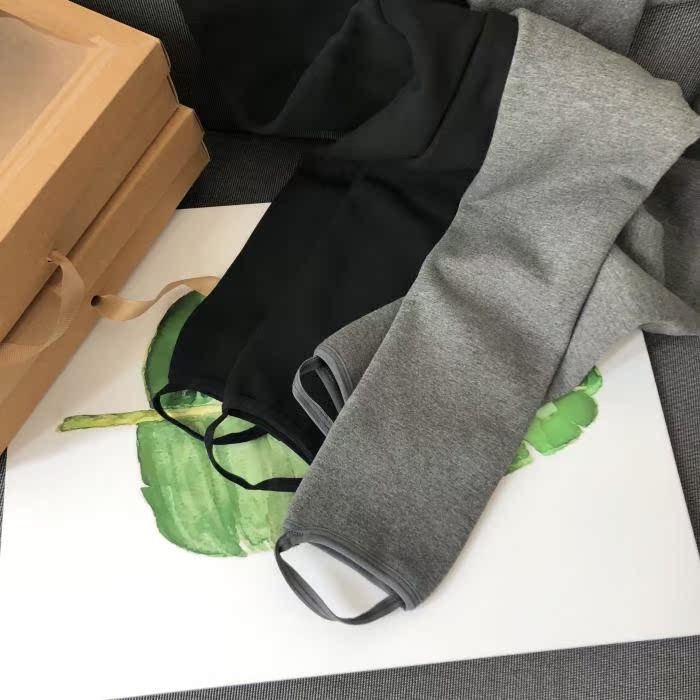 Khuyên hông dày cotton ấm cộng với xà cạp nhung có thể giẫm lên chân quần legging co giãn tốt shop quần áo nữ