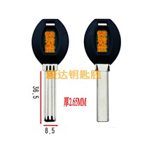 small handsome double trough key blank look for chubby double groove super b grade crescent lock Yi Daspoon blank