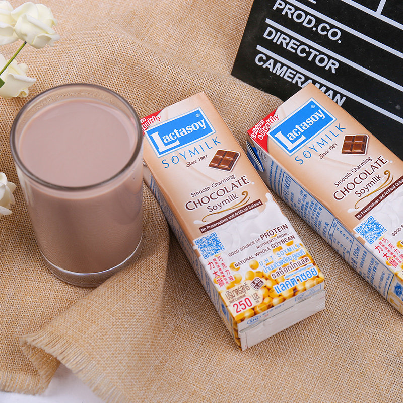 Li Dashi Soy Milk Chocolate Flavor Thailand Imports 250ml * 6 Boxed Soy Products Student Breakfast Milk Beverage