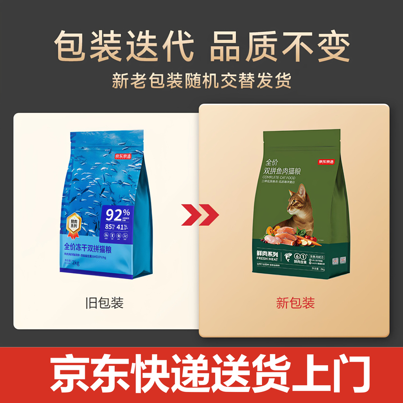 Freeze-Dried Dual-Flavor Complete Cat Food Made in Tokyo, Japan, Fish Flavor, Shipped Directly from Jd.Com, Next-Day Delivery, 10kg 6kg
