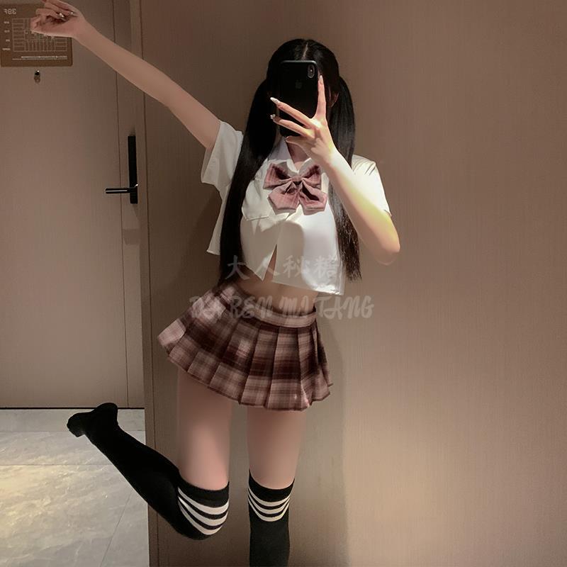 Pleated Skirt for Women Spring & Fall Unlined High-Waisted A-Line Without Leggings Skirt Sexy Jk Miniskirt Summer