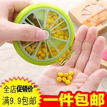 One week portable carry-on small medicine box Sub-medicine boxes Mini travel Pill Medicine Box Packed Tablets Containing boxes