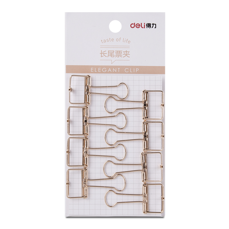 Able stationery 9414 golden long tail ticket clip hollowed-out creative student office supplies small clip iron clamping multiple clothes