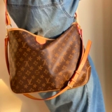 Трендовая вместительная и большая сумка на одно плечо, шоппер, из натуральной кожи