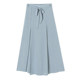 Chiffon wide-leg pants women's summer thin section nine-point a-line half-length hakama high waist loose drape elegant gauze pants