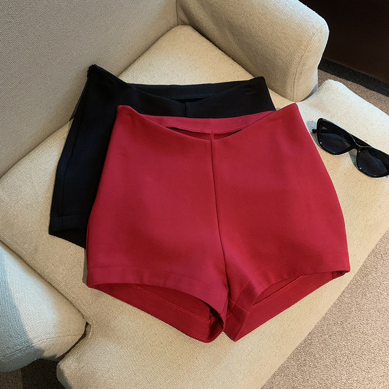 Red Sexy Hot Girl Wide-Leg Shorts for Women, New Summer Style, Petite Versatile Elastic Slim-Fit A-Line Hip-Hugging Hot Pants Red Sexy Hot Girl Wide-Leg Shorts for Women, New Summer Style, Petite Versatile Elastic Slim-Fit A-Line Hip-Hugging Hot Pants