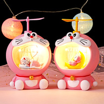 Childrens piggy bank cartoon piggy bank Doraemon nightlight ornaments boys and girls birthday gifts