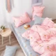 Giường cotton tùy chỉnh giường li 1,2m giường cộng với giường 3 m 3,5m giường thêm lớn gấp đôi kang giường đơn 4 mét - Khăn trải giường