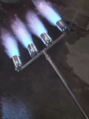 Pig farm disinfection flame gun gas high temperature stainless steel propane farm fire gun liquefied gas spray gun baking gun