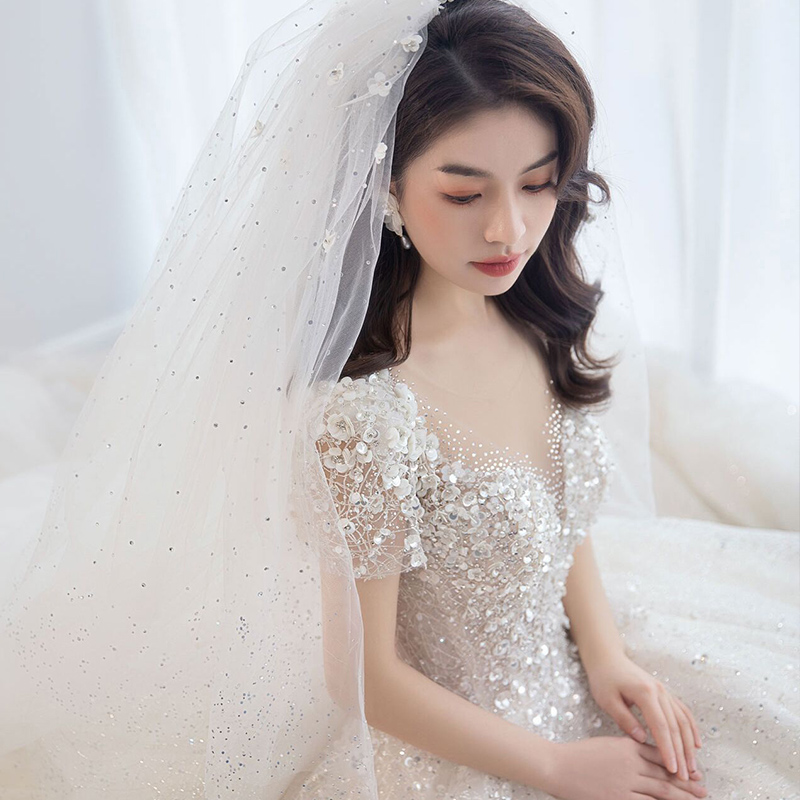 Summer wedding dress for pregnant, open shoulders, french style, suitable for teen, lace dress Summer wedding dress for pregnant, open shoulders, french style, suitable for teen, lace dress