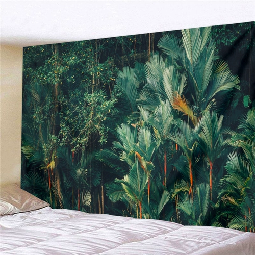 Тропический тропический завод Фоны ткани ландшафтная ландшафтная ткань ткань подвесная одежда в северной европейской спальне украшение гобелена