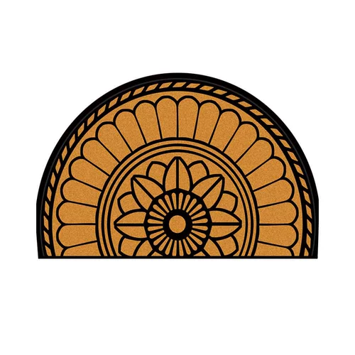 Мандала Полу -циркулярный ковер попадает в подушку двери дома, домашняя кухня в дверь, в ванной комнате в ванной комнате поглощение ноги