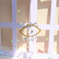 Металлические глаза+прозрачные капли воды