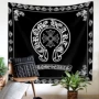 ins nordic Tide thương hiệu Chrome Hearts sống nền khăn trải bàn vải tấm thảm treo tường trang trí phòng ngủ chụp vải tấm thảm - Tapestry thảm vải treo tường