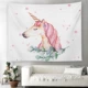INS Bắc Âu Unicorn Net Red Wall Trang trí tấm thảm Đầu giường Phòng ngủ Nền vải Khăn trải bàn Vách ngăn 	thảm dệt treo tường