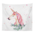 INS Bắc Âu Unicorn Net Red Wall Trang trí tấm thảm Đầu giường Phòng ngủ Nền vải Khăn trải bàn Vách ngăn thảm treo tường cute Tapestry