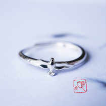 {Return of Seabirds}925 Sterling Silver Adjustable Opening Ring Ring