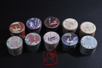 {Chinese cute beast series} Washi tape Stone carving Lacquerware Mural theme