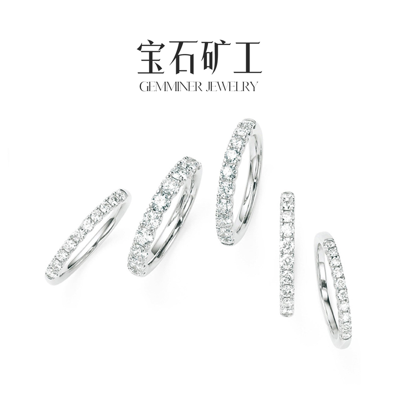 Gemstone Miner 18K Gold Row Diamond Ring One Carat Diamond Ring Perfect Real Diamond Ring Women's Ring Gemstone Miner 18K Gold Row Diamond Ring One Carat Diamond Ring Perfect Real Diamond Ring Women's Ring