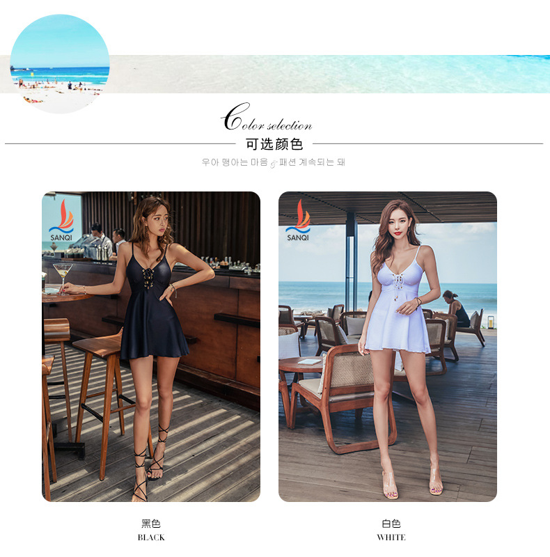Nhà máy trực tiếp ba chiếc váy bơi lẻ chia đôi bảo thủ mỏng che bụng gợi cảm học sinh ngực nhỏ tụ tập áo tắm nóng - Bộ đồ bơi hai mảnh bộ đồ bơi 2 mảnh