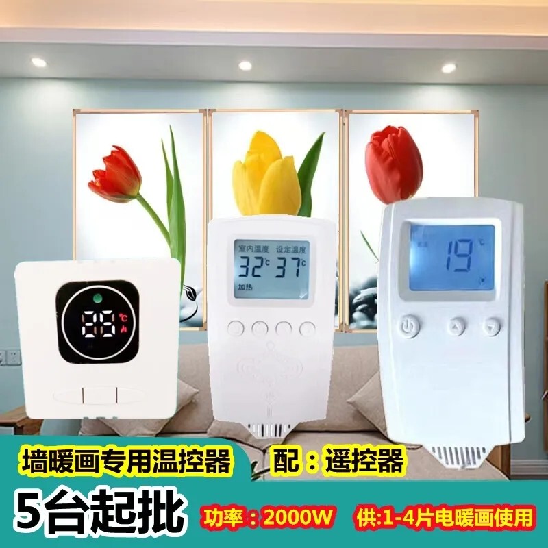 Electric Heater Socket Thermostat Intelligent Digital Display Electric Heater Controller Electronic Temperature Controller Instrument Thermostat Floor Heating