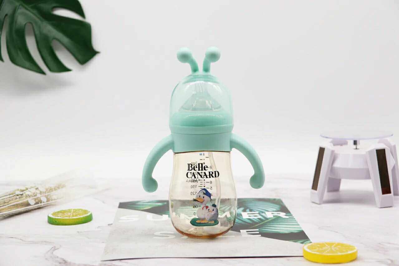 Six Beauty Duck Newborn Baby Ppsu Wide Caliber Mouthbite Suction for anti-flatulance Cute New Special Price Baby Bottle