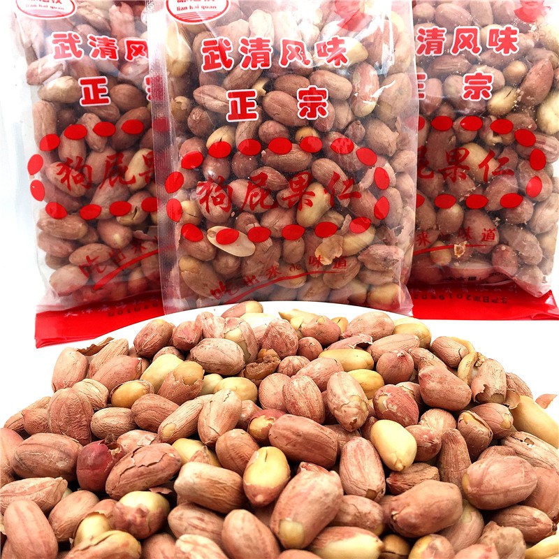 Tianjin specialty 300g bag Wuqing Huanghuadian dog fart nuts spiced cooked peanuts roasted seeds and nuts