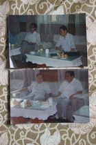 70s Communist Party cadre meeting photos of the original old photos Two-pass 127 * 86mm YY 689