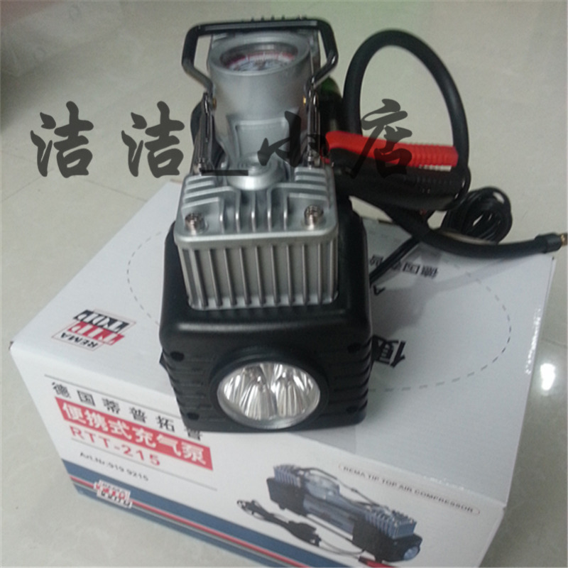 Đức Tipptop bơm khí xe hơi xi lanh đôi áp suất cao 12V xe hơi xách tay SUV bơm lốp - Âm thanh xe hơi / Xe điện tử máy hút bụi xe hơi