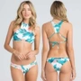 2019 Châu Âu và Mỹ gợi cảm vest thể thao chia bikini thời trang kích thước lớn in với miếng đệm ngực không có thép hỗ trợ áo tắm - Bikinis áo tắm cao cấp