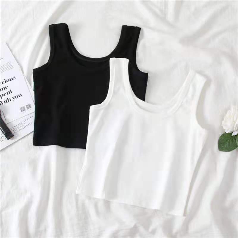 Girls' 2026 New Summer Sleeveless Outerwear Thin Round-Neck Sports Crop Top Camisole for Little Girls Girls' 2026 New Summer Sleeveless Outerwear Thin Round-Neck Sports Crop Top Camisole for Little Girls