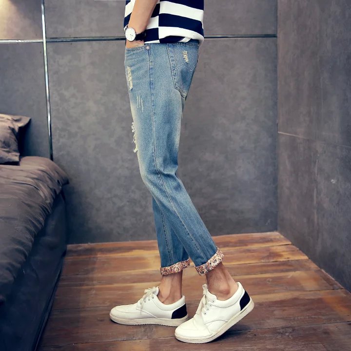 Jeans pour adolescent pieds Slim pour été - Ref 1465188 Image 14