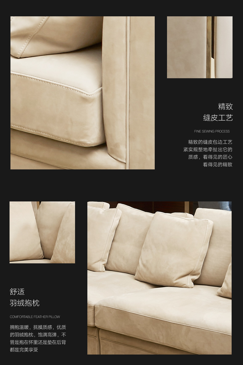 Sau khi ánh sáng sang trọng phòng khách sofa da kết hợp hiện đại của ba khép kín sang trọng theo phong cách Ý Ý đồ nội thất Hồng Kông-phong cách - Ghế sô pha ghế sofa lười
