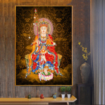 5D diamond painting 2021 new full drilling living room Buddha ground Tibetan Bodhisattva point sweet spot with crystal diamond embroidered cross stitch