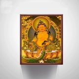 Алмазная бриллиантная биография тибета Буддийская Тхангка Желтая Фортуна Бог Бодхисаттва Будда статуя кирпичная бриллиантовая вышивка 2020 Новая