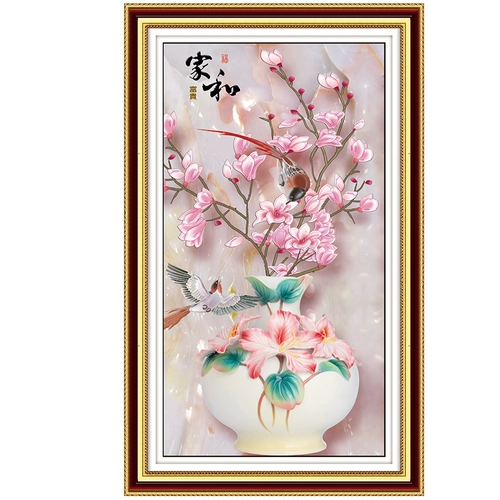 Домашняя и фугуи поперечная экипажа бриллиантовая вышивка 2021 Новая гостиная пластырь, приклеивание бриллиантового нефритового орла -хрустального бриллианто