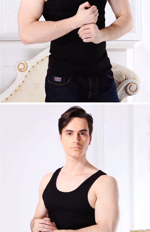Áo vest nam cotton bó sát, áo liền thân có dây thun thể thao 100% cotton thấm hút mồ hôi mùa xuân, hè, thu, đông áo lót thể thao 
