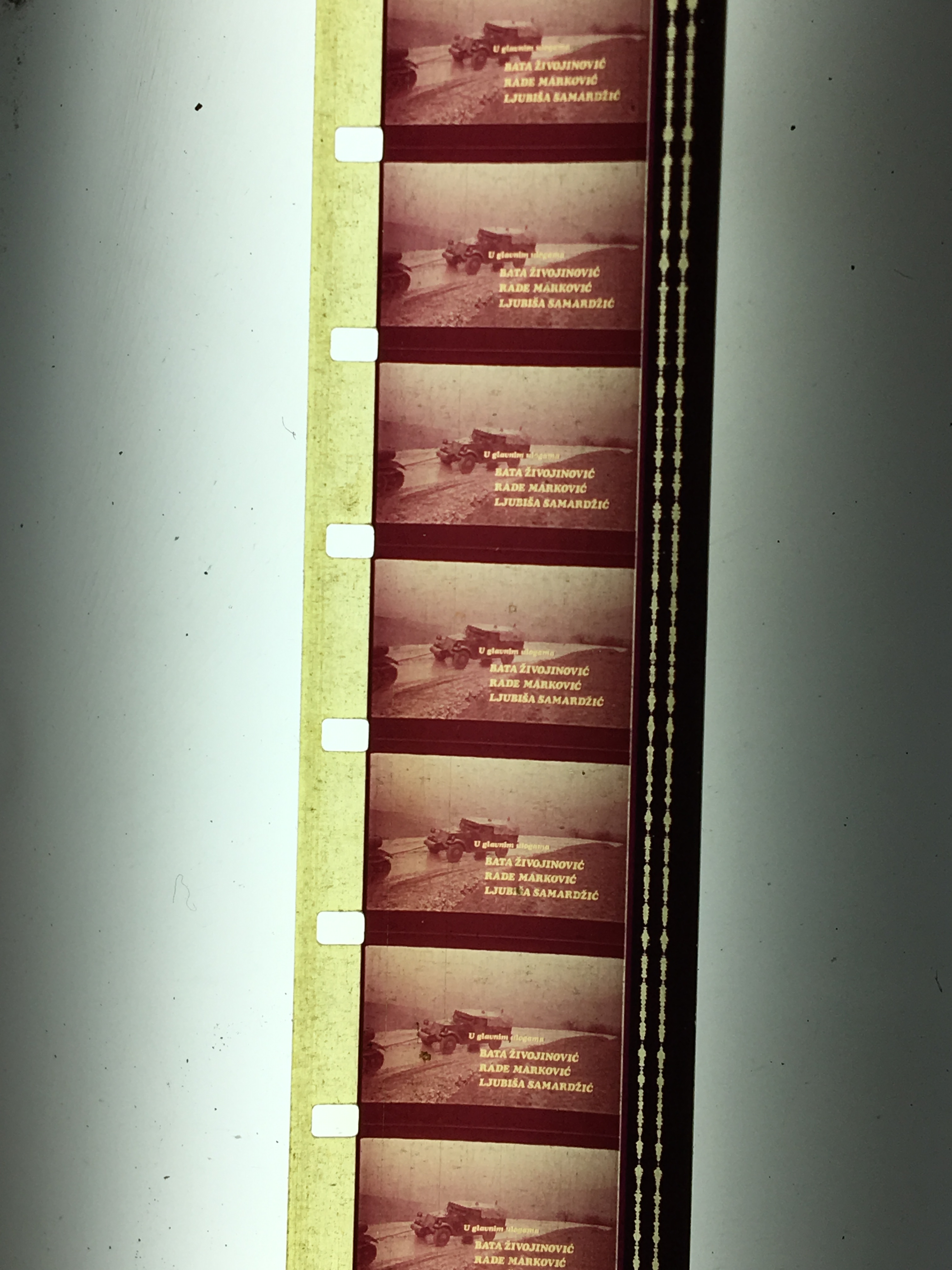 16mm mm Classic Walter Defense Sarajevo color film copy negatives Old object collection