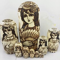 Russian doll 10-layer pure hand-carved Castle ten-layer girl creative birthday gift tourist souvenir