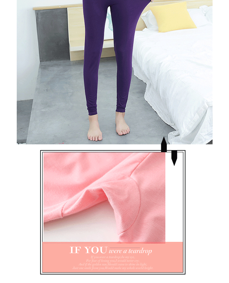 Quần cotton cạp cao cạp cao quần ấm cỡ lớn cộng với phân bón để tăng 200 pounds chất béo mm quần mùa thu mỏng phụ nữ mặc quần tất nữ lót lông