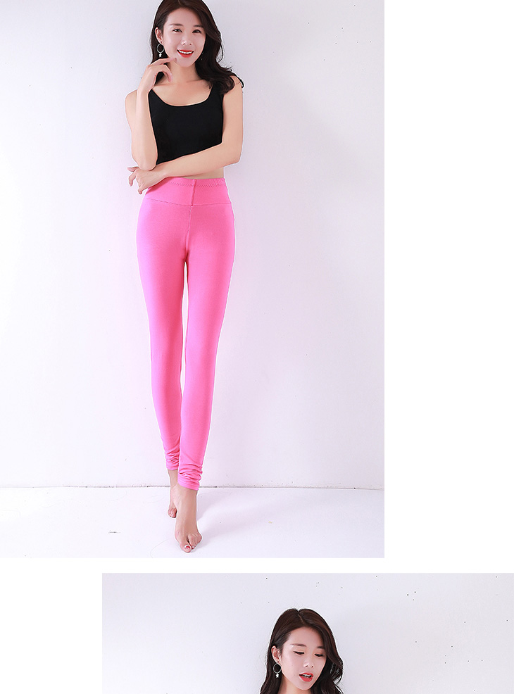 Quần mùa thu nữ chất liệu cotton đơn thân áo body body ấm quần dày quần đường kẻ quần mỏng phần cotton mặc eo cao quân dài nam