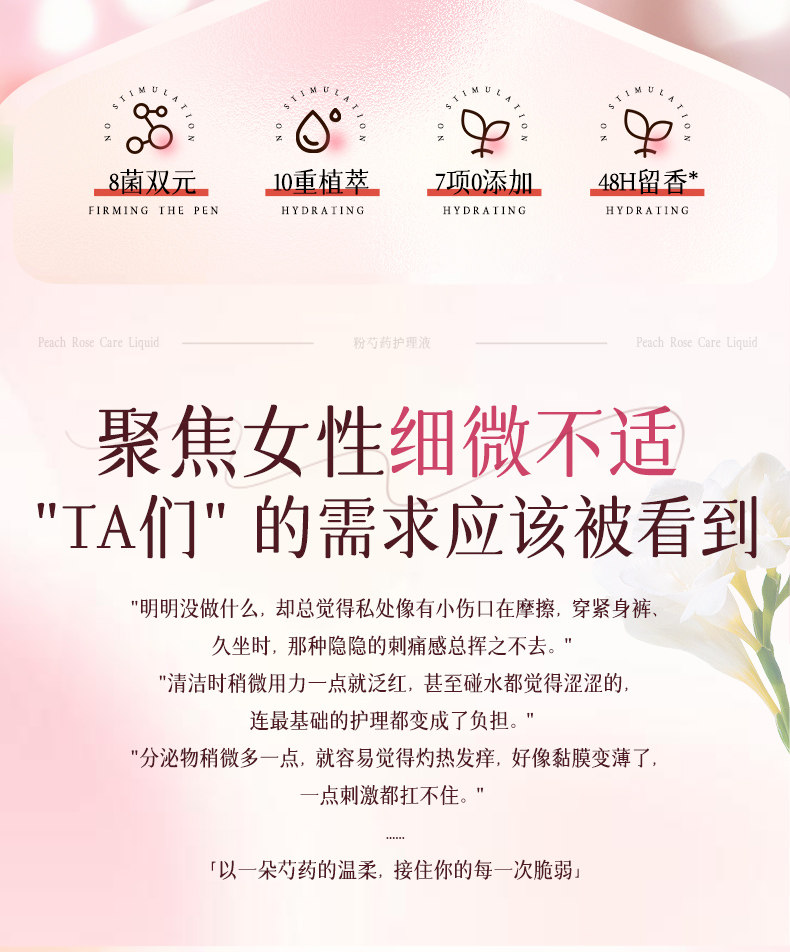 Women's Soothing Repair & Brightening Treatment Lotion Vaginal Cleansing & Odor Control 350g/bottle