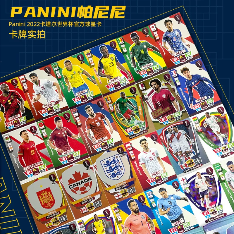 Настоящая Panini Panini Футбол звёздная карта 2022 Кубок мира в стадии Катара Карта Месси К Mbаппе