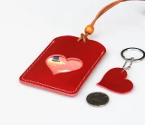 Кожаный мультяшный чехол для проездного и картхолдер, из натуральной кожи, воловья кожа