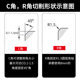 NEWHandheld pneumatic chamfering machine mini portable small trimming deburring chamfering C-angle arc chamferer