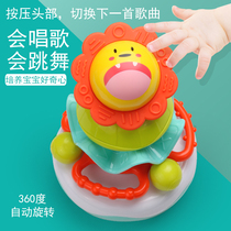 Than love rainbow tower stacked music educational toys music tumbler 0-1-2 years old baby teether ferrule toy