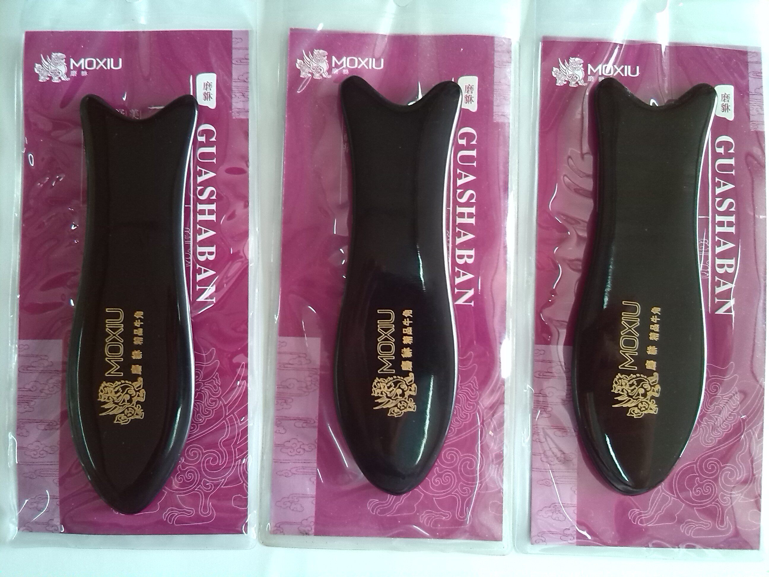 High-quality fish-shaped scraping board, horn scraping board, facial scraping board, fish-shaped scraping board, set black - Taobao